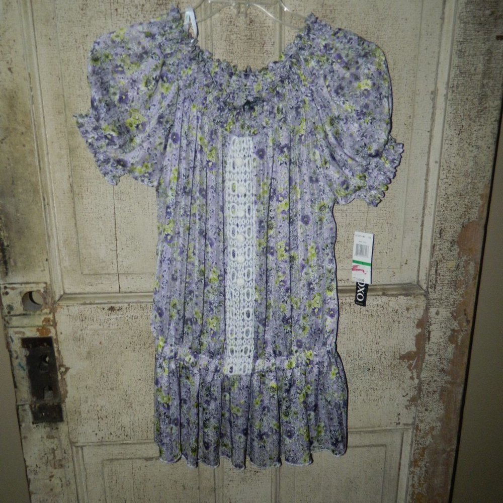 XOXO Elastic Waist Blouse Size L  (D1)